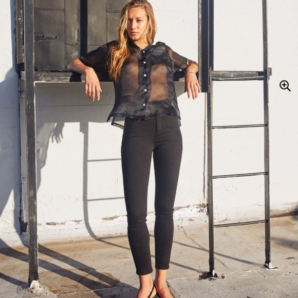 Dark Black High Rise Jeans Neuw Brand Australian Marilyn Skinny - Picture 1 of 3